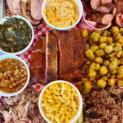 smoke-platter - Oklahoma Smoke BBQ Oklahoma Smoke BBQ displaying food on a tray.